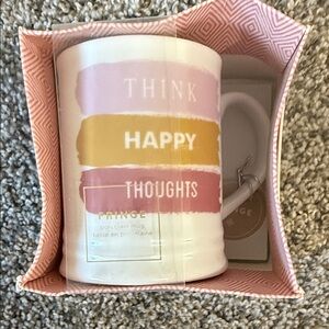 Fringe Studio Pink and Gold Porcelain Mug